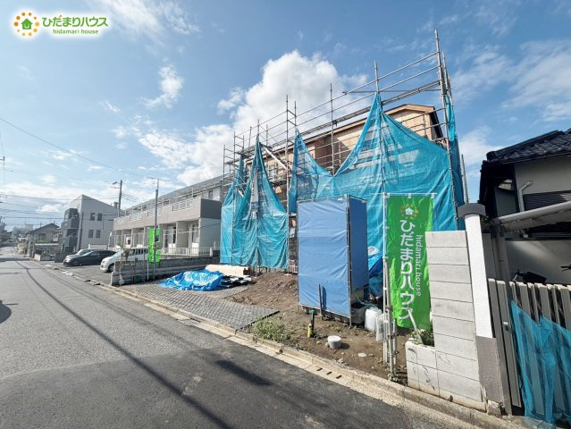 野田市中野台鹿島町2番　新築戸建　A号棟の前面道路含む現地写真|2026年8月下旬完成予定です(^^)/お気軽にお問い合わせください。