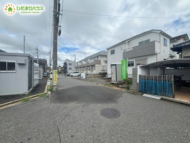 野田市中野台鹿島町2番　新築戸建　A号棟の前面道路含む現地写真|2026年8月下旬完成予定です(^^)/お気軽にお問い合わせください。
