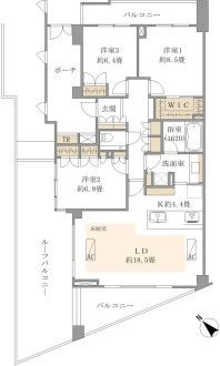 目黒諏訪山パークハウスの間取り
