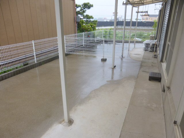 ハイツ田園のバルコニー