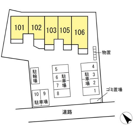 メゾンラフィーネの区画図