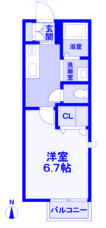 フラット北大宮の間取り