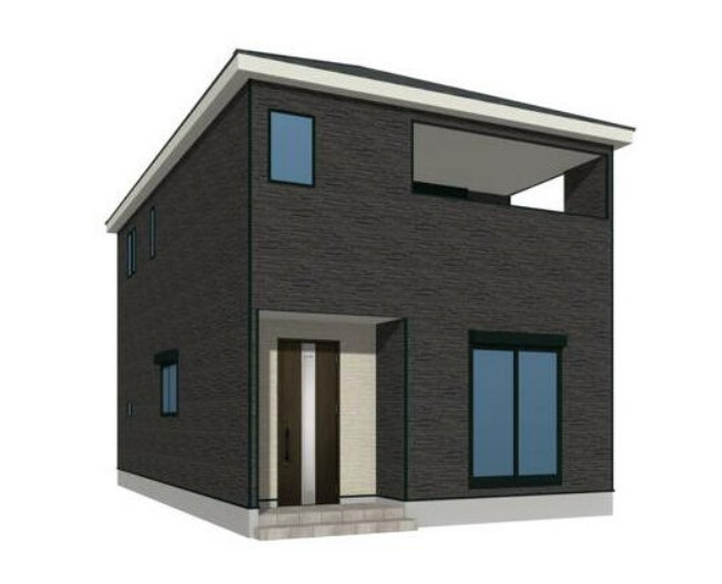 新築建売)柳川市鍛冶屋町の外観パース