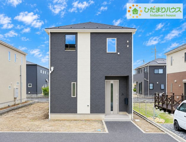 東海村東海第6　新築戸建　1号棟の外観パース|シンプルでお洒落な外観です(^^♪