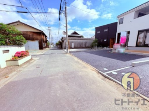 新築建売)柳川市鍛冶屋町の前面道路含む現地写真