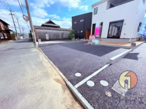 新築建売)柳川市鍛冶屋町の前面道路含む現地写真
