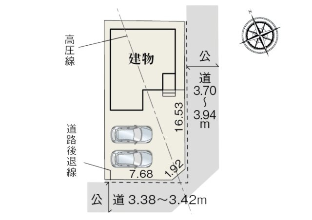 新築戸建て　沼津市大塚３期　全１棟の区画図