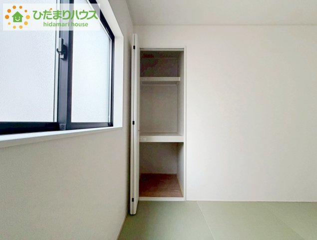 いわき市郷ケ丘第9　新築戸建　2号棟の収納|"和室にも大容量のクローゼット完備！
お布団やお子様のおもちゃなどがスッキリ収納できますね(^^♪"
