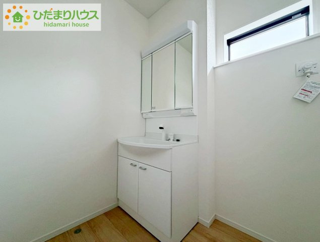 いわき市郷ケ丘第9　新築戸建　2号棟の独立洗面台|シンプルで使い勝手の良い独立洗面台！