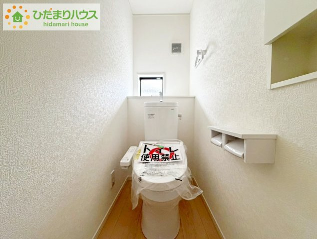 いわき市郷ケ丘第9　新築戸建　2号棟のトイレ|トイレは1F、2F共に完備！取り合いになることがありませんね(^^)/