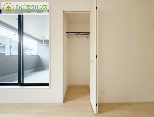 いわき市郷ケ丘第9　新築戸建　2号棟の収納|全室にクローゼットが付いていて、お部屋の住空間もスッキリ広々つかえそうです(^^)/