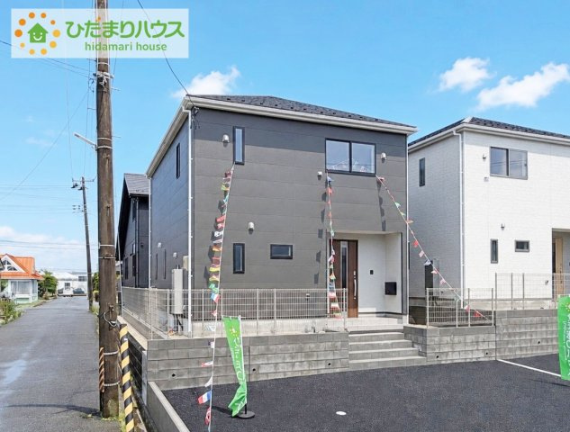 いわき市郷ケ丘第9　新築戸建　2号棟の外観|資料請求やご案内も即日対応いたします♪同じ施工例の物件見学も可能です！