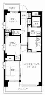 【間取り】 | ドエル住吉 | 間取りです。