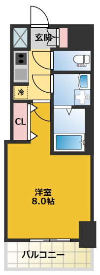 【間取り】 | S-RESIDENCE庄内通North | 間取りです。