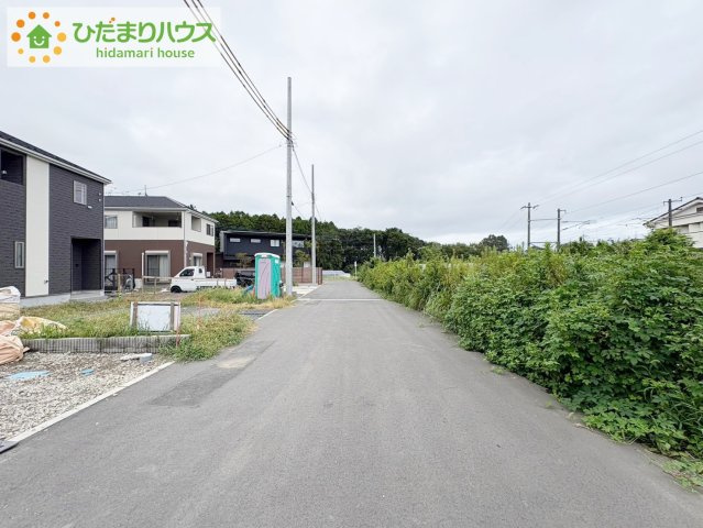 東海村東海第6　新築戸建　2号棟の前面道路含む現地写真|平日・夜間もご案内可能(^^♪お気軽にお問い合わせくださいませ!(^^)!