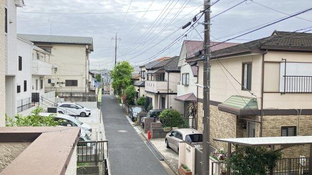 千葉県船橋市金杉７丁目　～２駅利用可。落ち着いた住宅街～の展望|バルコニーから遠くまで見渡せる、開放的で気持ちの良い眺望。