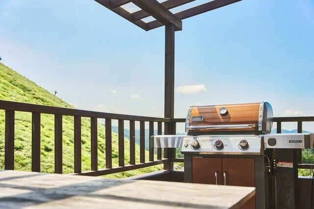 伊豆高原のシンボル大室山が目前　家具家電付き物件の設備|BBQコンロ付き