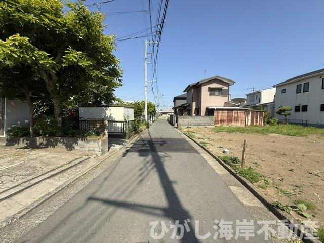 中郡大磯町国府新宿　売地　全２区画の前面道路含む現地写真|現地外観