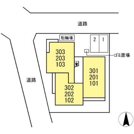 メリディアン　ウェストの区画図