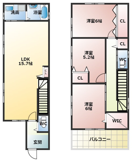 【間取り】 | 郡戸貸家
