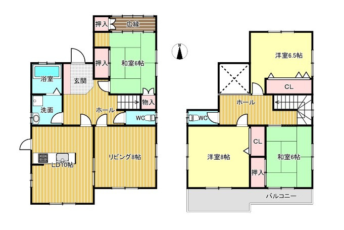中古住宅　居倉の間取り