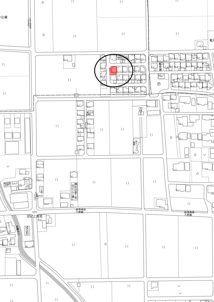 中古住宅　居倉の地図