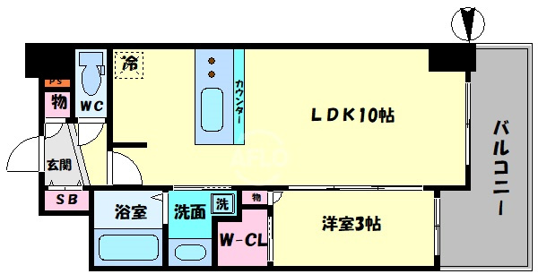 セレニテ桜川駅前プリエの間取り|セレニテ桜川駅前プリエ　間取り