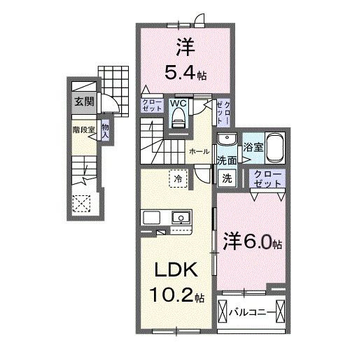 【間取り】 | フォンテーヌ5(フォンテーヌファイブ)