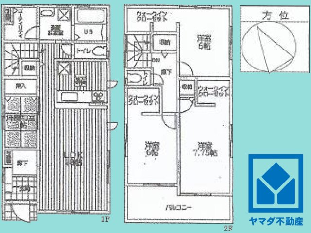 尼崎市北大物町の間取り|4LDK、土地面積102.88平米、建物面積104.89平米、木造2階建。火を使わないため安全性の高いオール電化住宅です。