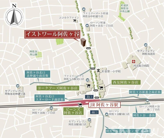 【地図】 | イストワール阿佐ヶ谷