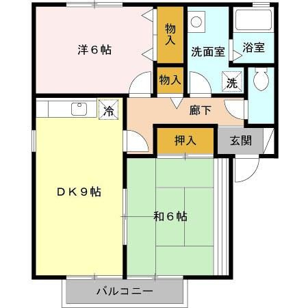 ロイヤルガーデンM B棟の間取り