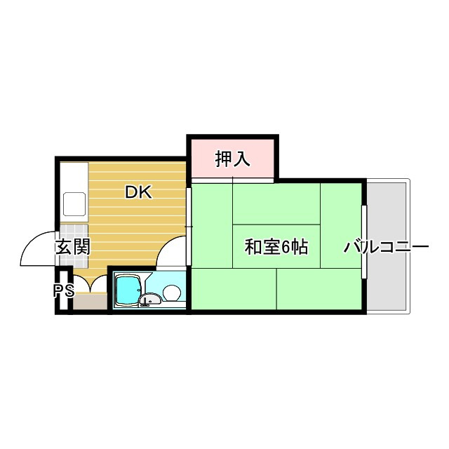 茨木フラワーハイツの間取り