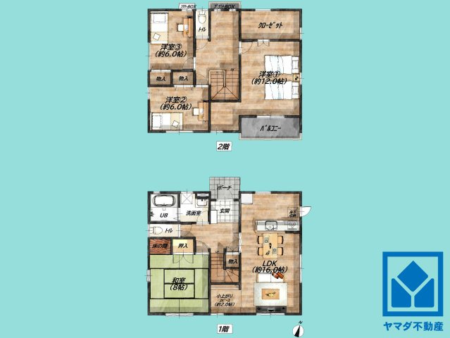 大津市松が丘３丁目の間取り