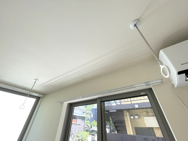ヘーベルメゾンYAMATOの設備|★雨の日に便利な室内物干しフック★