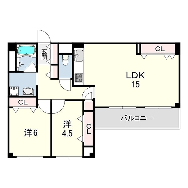 リバーサイド青谷の間取り