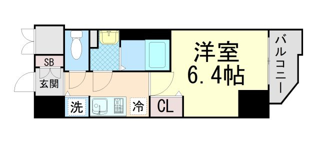 プレサンスみなと元町駅前の間取り