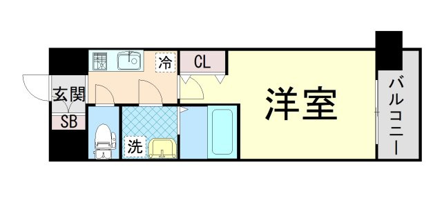 エスリード神戸三宮ノースゲートの間取り