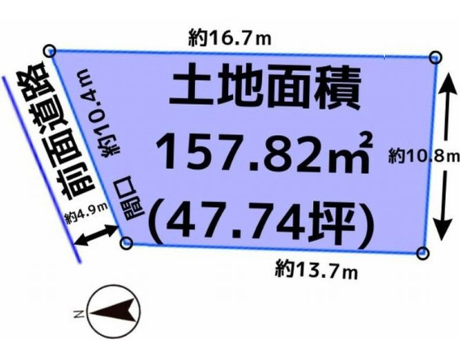 【土地図】 | 山科区安朱東海道町　売地