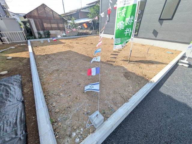 小美玉市納場　第4　新築戸建ての庭|日当たりや広さを現地で体感してください。理想のガーデニングや家庭菜園を始めてみませんか。