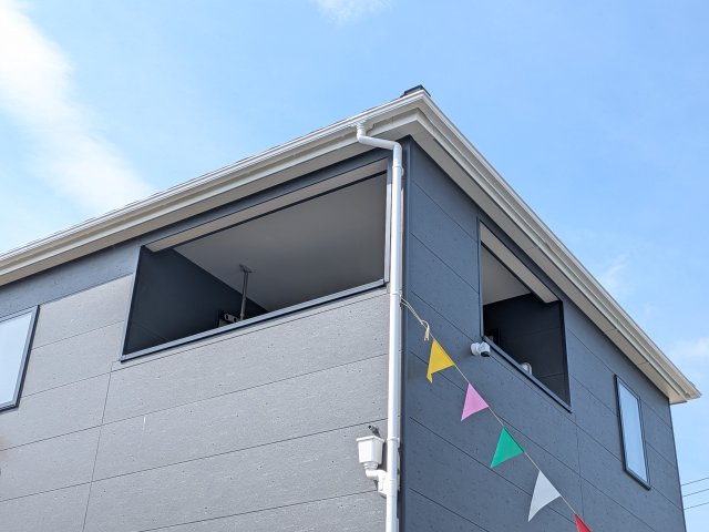 小美玉市納場　第4　新築戸建てのバルコニー