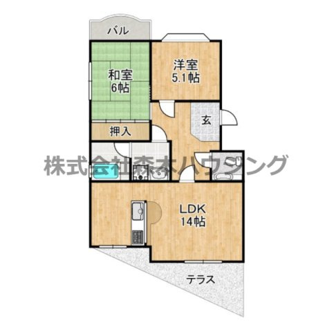 【間取り】 | 　ドミシル並川