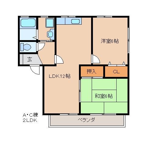 アーバンライフ津福の間取り