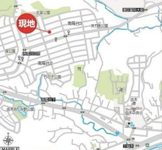 祝成約済み　八王子市　南陽台　新築戸建て　の地図|～仲介手数料無料☆八王子ひなた不動産～八王子市南陽台　新築戸建て