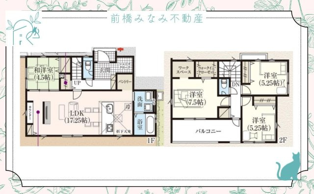 【新築】前橋市南町4丁目4期　限定1棟　グラファーレ　新築建売の間取り