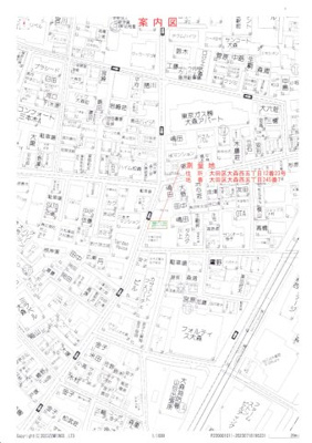 【地図】 | STUDIO大森西（旭化成ホームズの賃貸住宅） | 現地周辺住宅地図