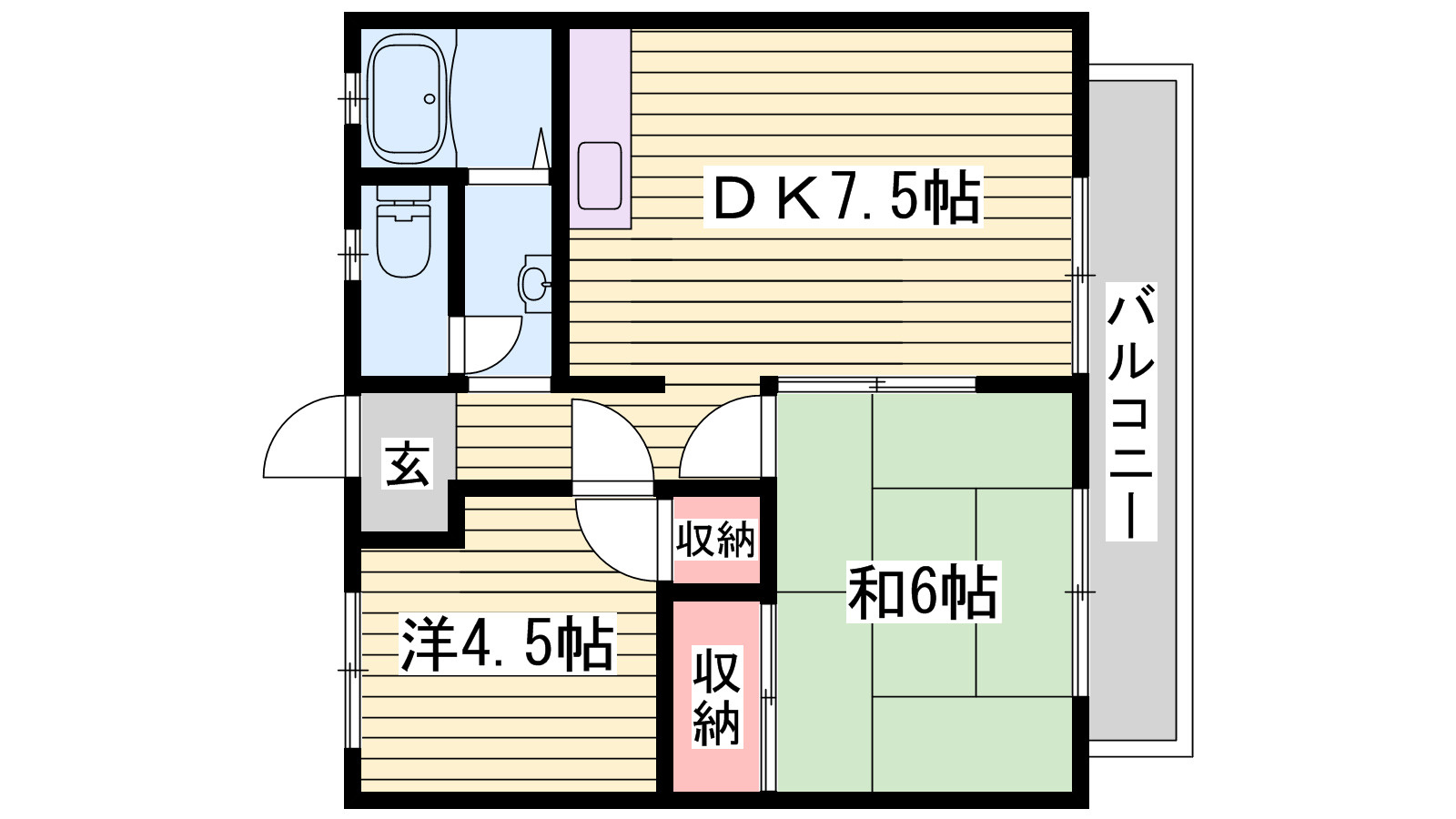 Ｍハイツの間取り