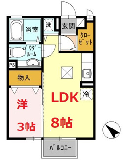 【間取り】 | シャトレーあしがら | シャトレーあしがらの間取りです。