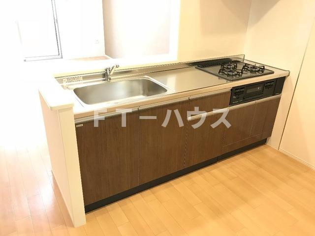 Adrable（アドラブール）のキッチン|グリル付き コンロ3口
