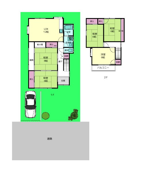 北葛城郡上牧町松里園3丁目戸建ての間取り