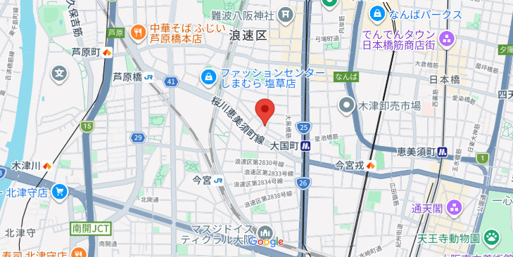 エスグランデ難波サウスの地図